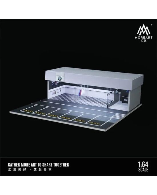 1/64 Diorama "BMW Garage with light"