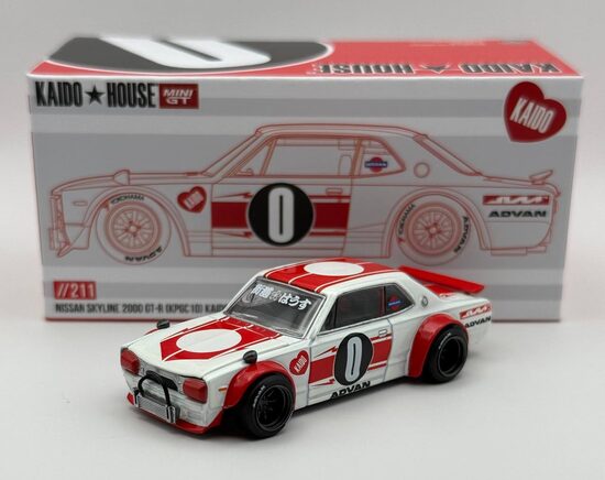 Kaido House Nissan Skyline 2000 GT-R (kpgc10) , Red/White