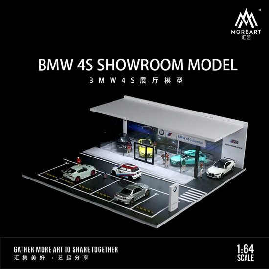 1/64 Diorama "BMW Show Room with light"