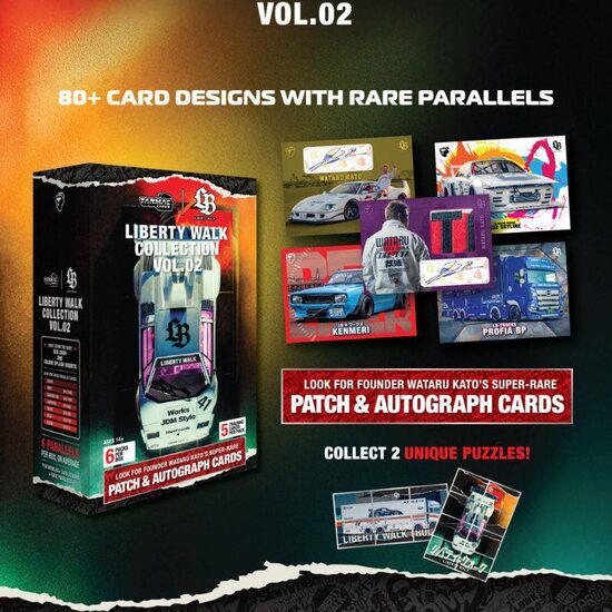 Tarmac Liberty Walk Trading Cards ( 6 pack 5 trading cards per pack )