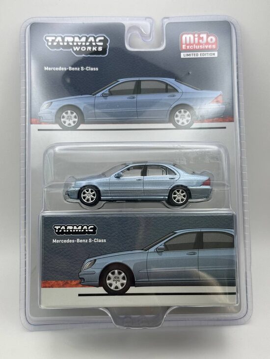 1/64 Mercedes Benz S-Class Light Blue , Blister