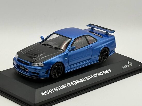 1/43 Solido Nissan Skyline GT-R R34 Blue