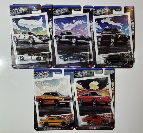 Hot Wheels National Icons set
