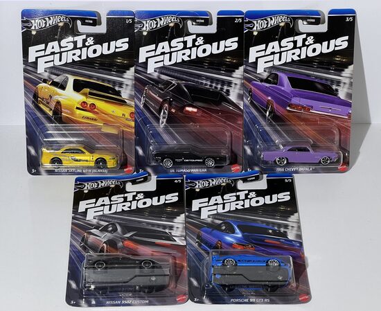 Hot Wheels Fast & Furious racing set 