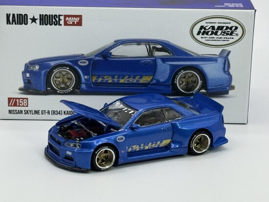 Kaido House Nissan Skyline GT-R ( R34 ) Shinjuku V2 , blue