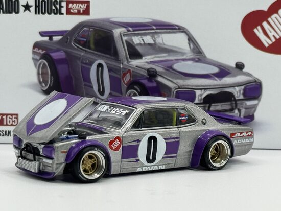 Kaido House Nissan Skyline GT-R (KPGC10) v1 , silver/purple