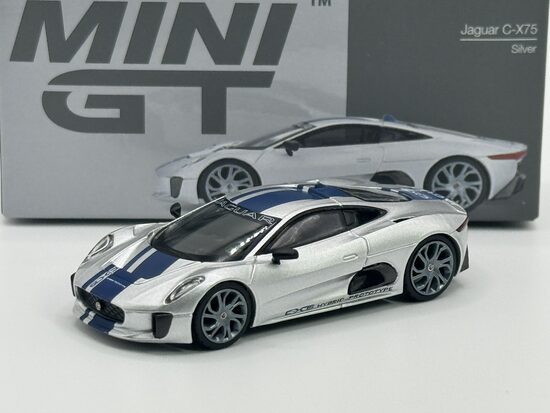 Jaguar C-X75 , silver/blue