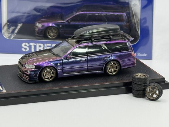 1/64 Nissan R34 Wagon Chameleon , purple