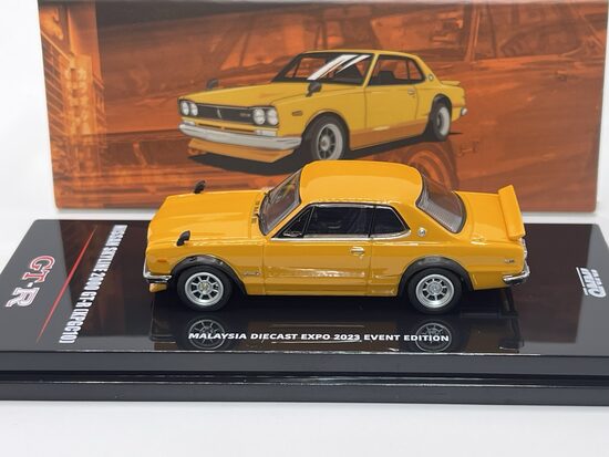 Nissan Skyline 2000 GT-R ( KPGC10 ) , Malaysia Diecast Expo Event Edition , yellow