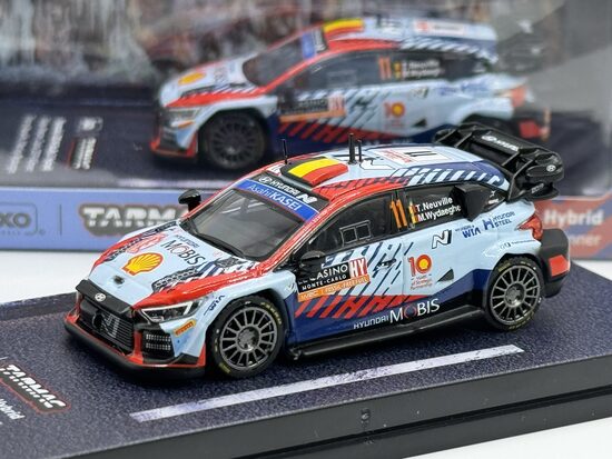 Hyndai i20 n Rally1 Hibrid , rallye monte-carlo , blue/red