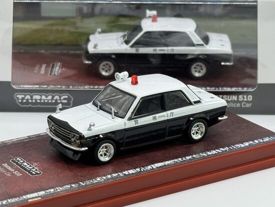 Datsun 510 Police Car , white/black