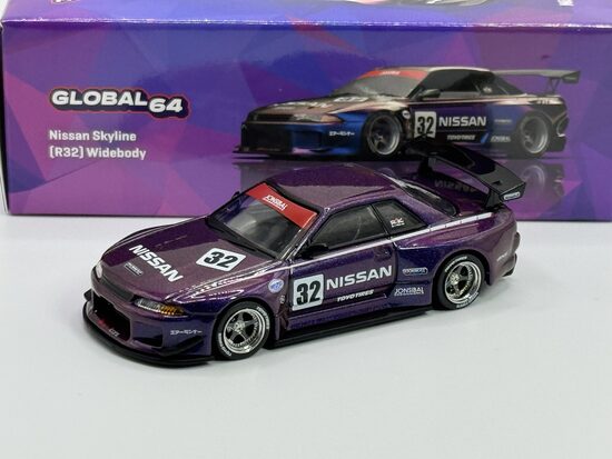 Nissan Skyline (R32) widebody , midnight purple