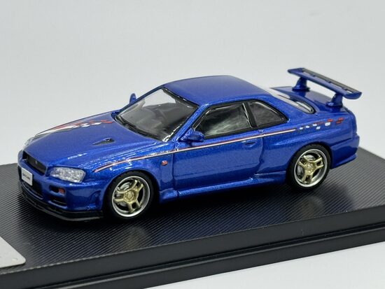 1/64 Nissan Skyline R34 V-Spec "Nismo Livery" , blue
