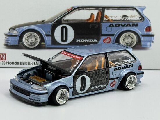 Kaido House Honda Civic ( EF ) Roulette V1 , blue/black