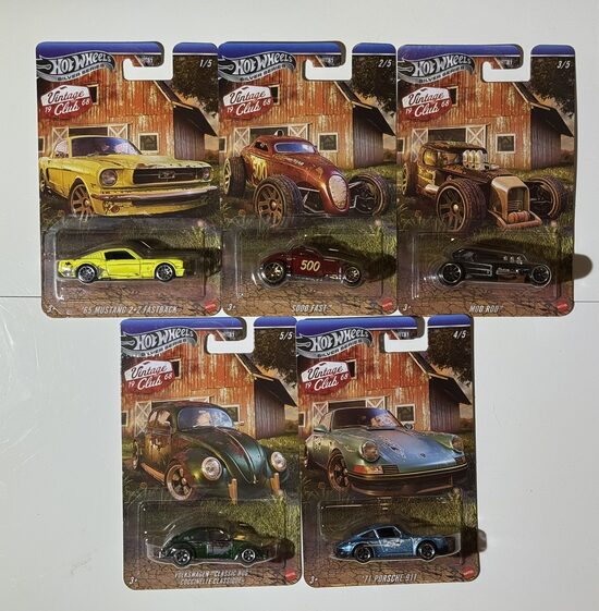 Hot Wheels Vintage Club set