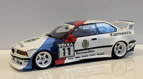 1/18 Otto BMW E36 #11 , white/blue/red