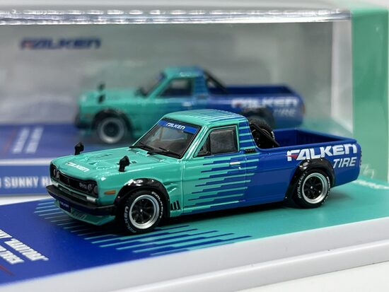 Nissan Sunny "Hakatora" Falken Tires Pickup Truck , glue/green
