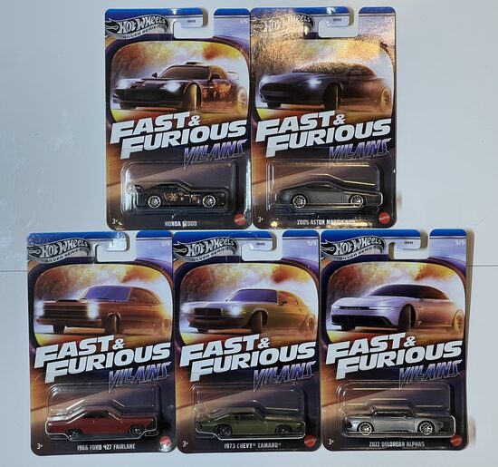 Hot Wheels Fast & Furious Villains set