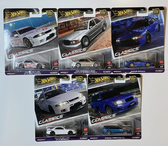 Hot Wheels Modern Classic set