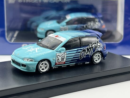1/64 Honda Civic EG6 Falken , blue