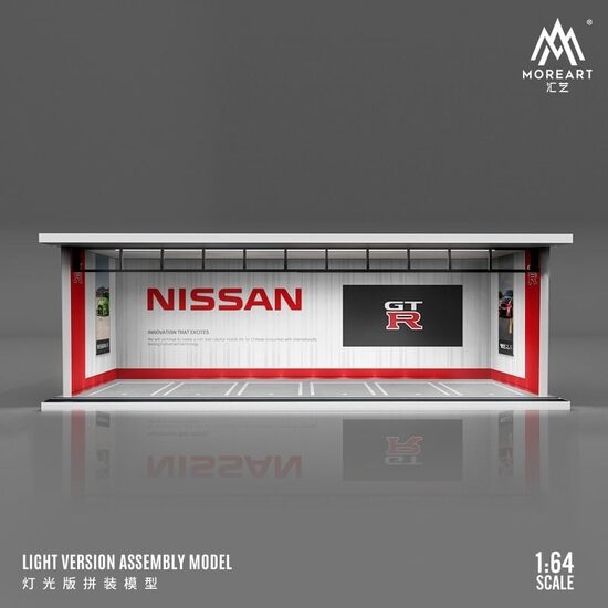 1/64 Parking Garage "Nissan with light"