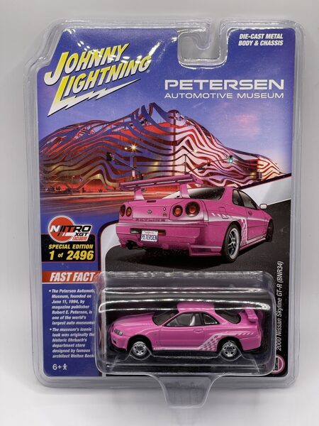 1/64 Nissan Skyline GT-R , BNR34 Nitro XGT Exclusive , Special Edition 1 of 2496 , pink/white