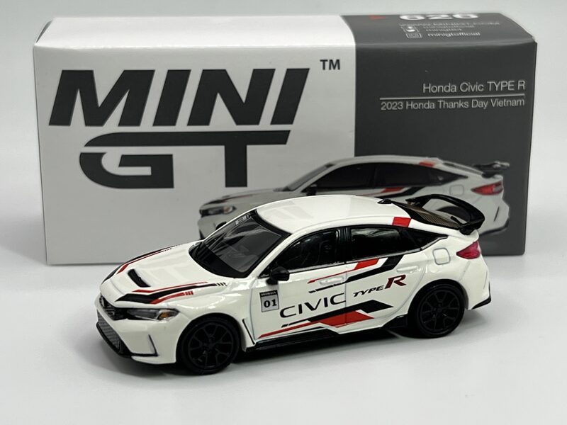 1/64 2023 Honda Civic Type R , white/red/black