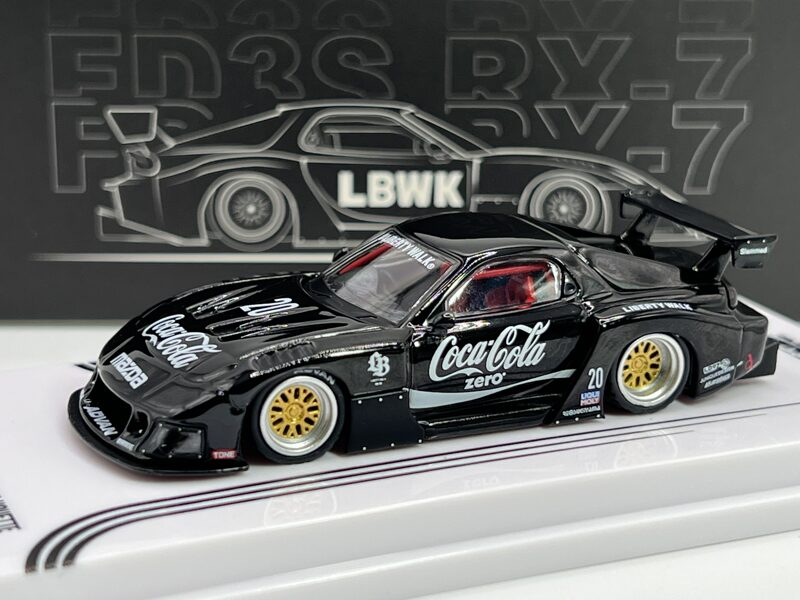 1/64 LBWK Mazda RX7 (FD3S) LB Super Silhouette, black