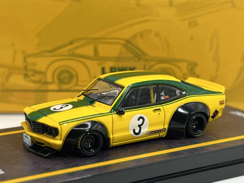 1/64 LBWK Mazda RX3 Savanna , yellow/green