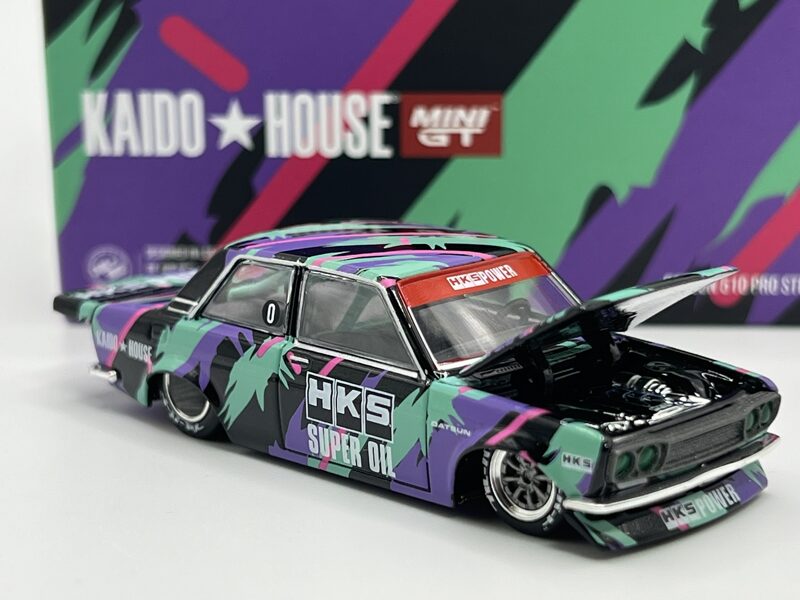 1/64 Kaido House 510 Pro Street , "HKS" v1 , black/green/purple