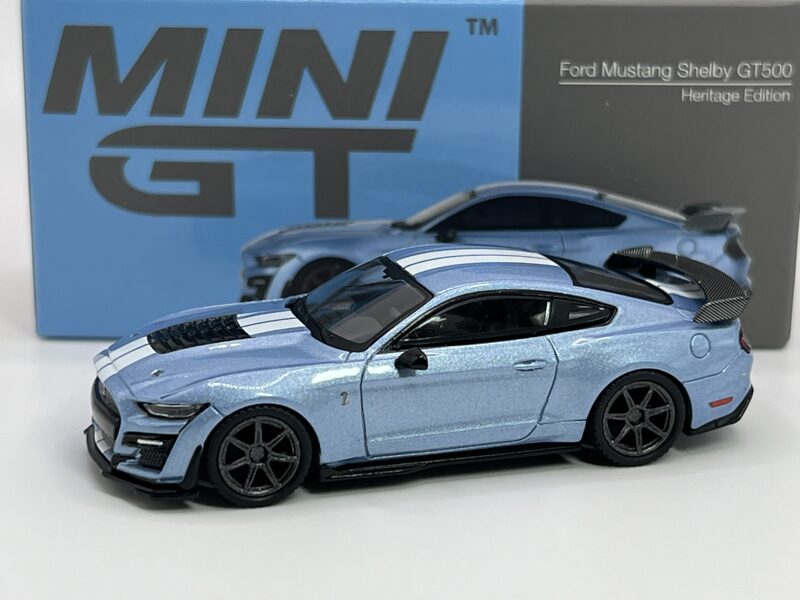 1/64 2022 Ford Mustang Shelby GT 500 Heritage edition , britany blue
