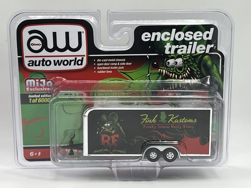 1/64 Enclosed Trailer "Rat Fink" , black