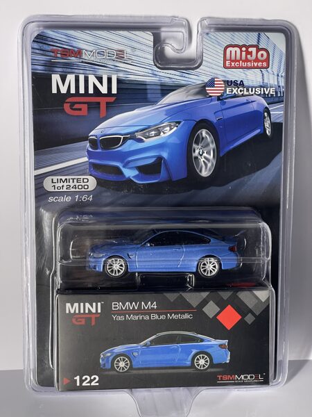 1/64 BMW M4 Blue, Mijo Exclusive, USA Exclusive, Limited  1 of 2400