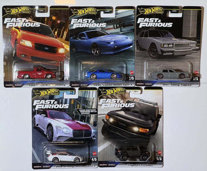 Hot Wheels Fast & Furious Premium set ( F 10 )