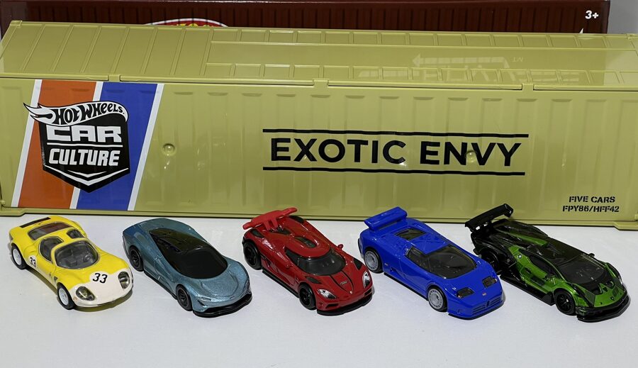 Hot Wheels Exotic Envy car culture set