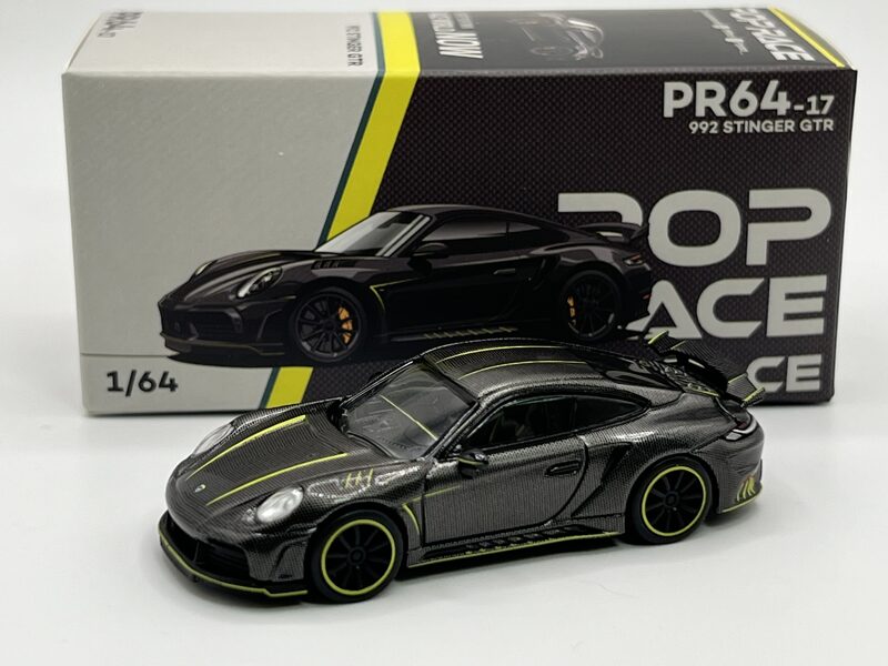 1/64 Porsche 992 Stinger GTR Carbon edition , black