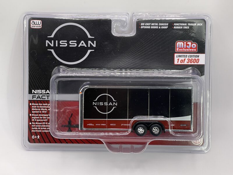 1/64 Nissan Car Trailer , black/red