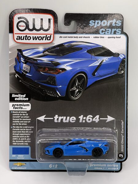 1/64 2020 Chevrolet Corvette , rapid blue