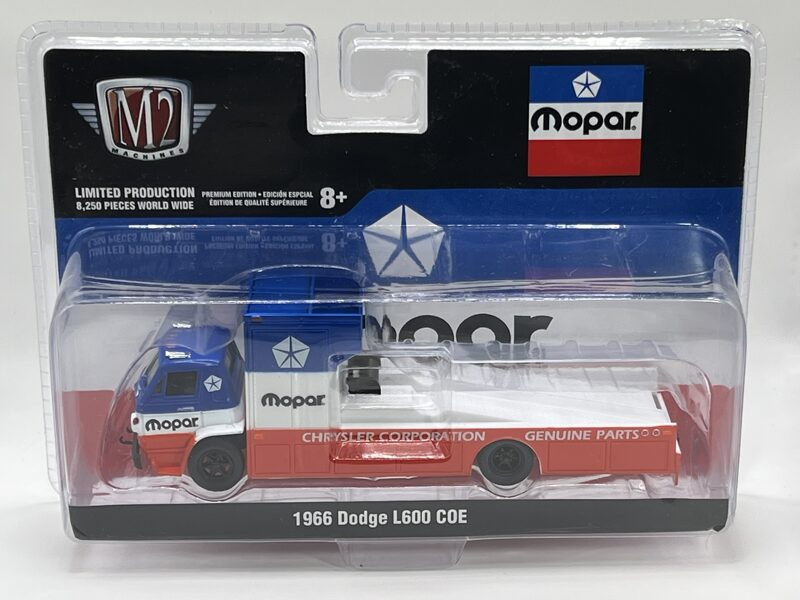 1/64 1966 Dodge I600 COE "Mopar" vlue/white/red