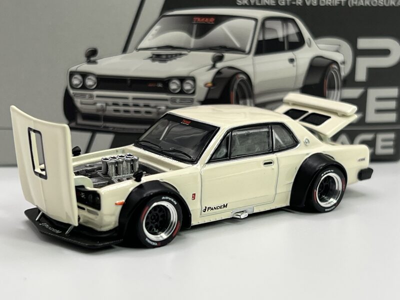 1/64 Skyline GT-R V8 Drift "Hakosuka" , white