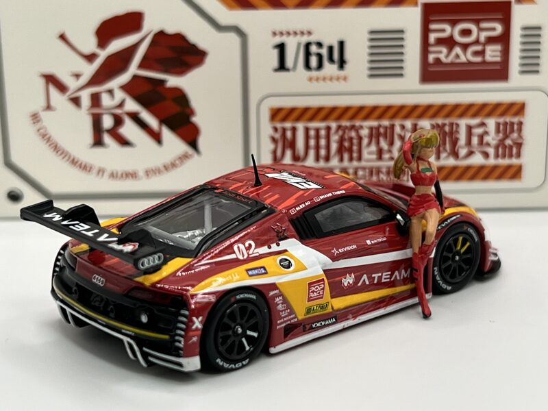 1/64 Audi R8 LMS RVA , with figure , red/yellow