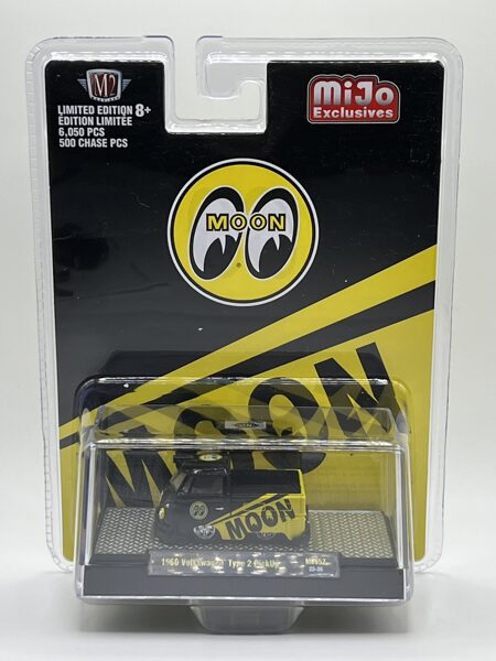 1/64 1960 Volkswagen Bus T2 Pick-Up "Mooneyes" , Mijo Exclusives , black/yellow