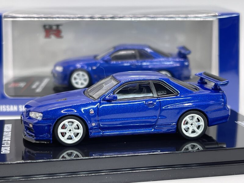 1/64 Nissan Skyline GT-R ( R34 ) , V-Spec , N1 , bayside blue