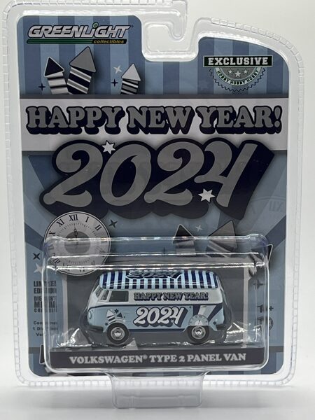 1/64 Volkswagen Type 2 Panel Van " Heppy new year 2024 "