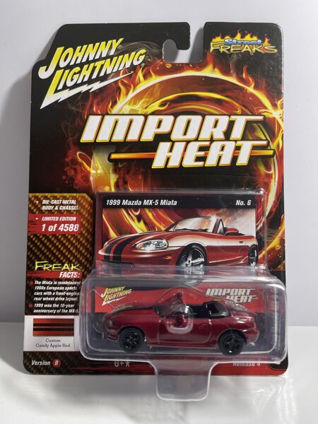 1/64 1999 Mazda Miata MX-5 , Candy apple red , Limited Edition 1 of 4588