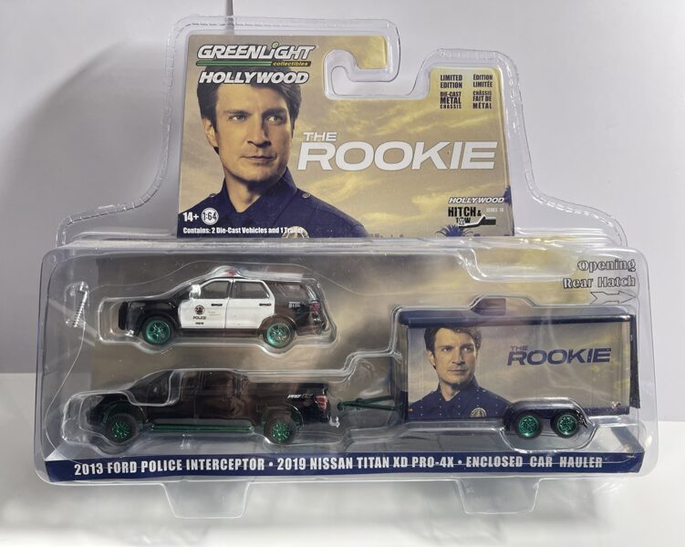 2013 Ford Police Interceptor , 2019 Nissan Titan XD Pro - 4X , Endclosed Car Hauler , CHASE Version