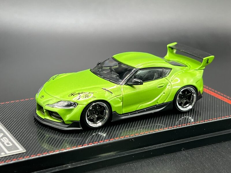 1/64 Toyota Pandem Supra A90 , green metallic