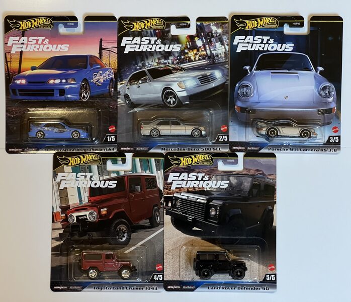 Hot Wheels Fast & Furious Premium set ( G-10 )