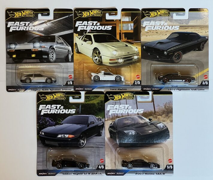 Hot Wheels Fast & Furious Premium set ( E 10 )