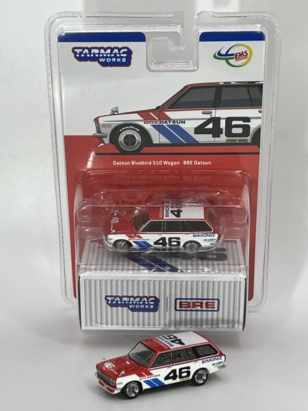 1/64 Datsun Bluebird 510 wagon BRE #46 , red/white/blue